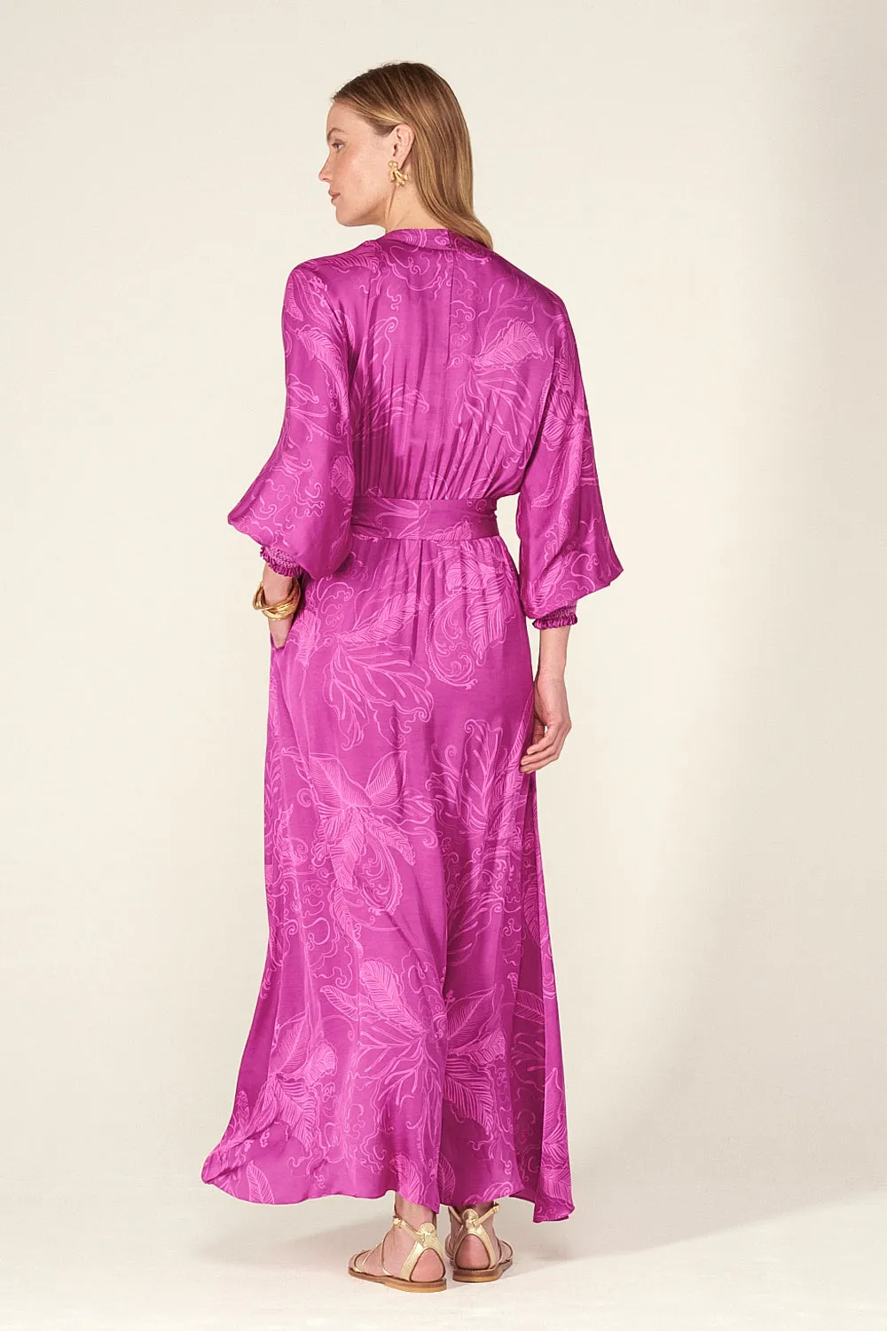 Long Dress Kristen - Purple Reef sold by Poupette St Barth product image thumbnail 3