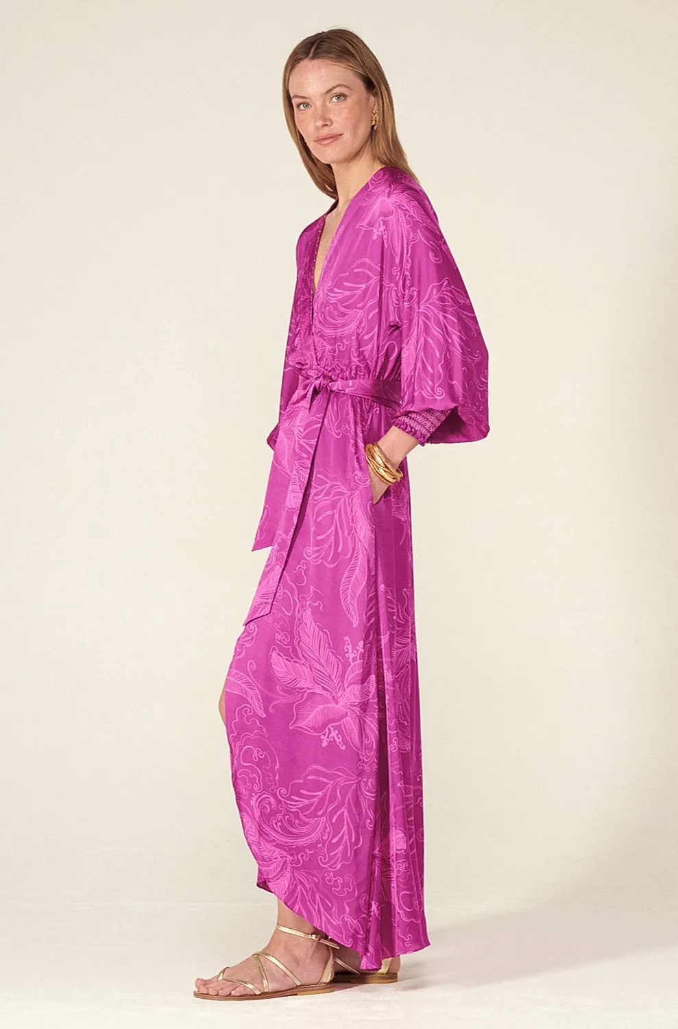 Long Dress Kristen - Purple Reef sold by Poupette St Barth product image thumbnail 2