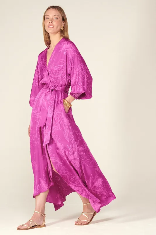 Long Dress Kristen - Purple Reef sold by Poupette St Barth
