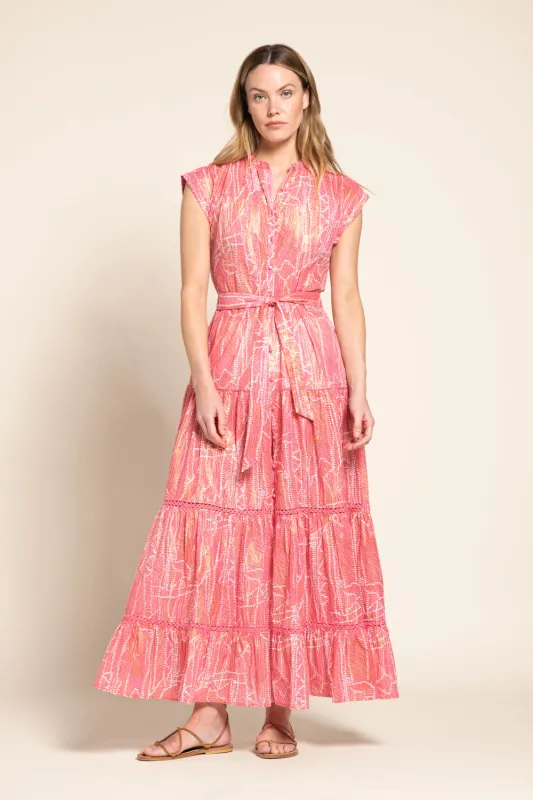 Long Dress Kora - Pink Akoya sold by Poupette St Barth