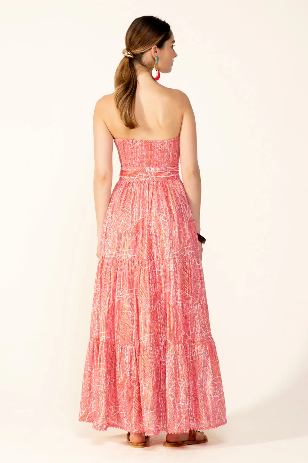 Long Dress Thelma - Pink Akoya sold by Poupette St Barth product image thumbnail 3