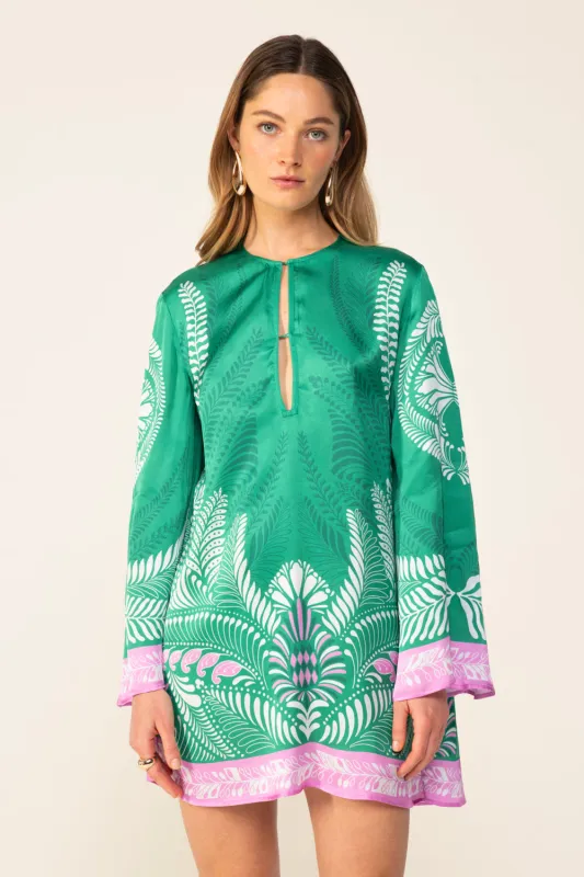 Mini Dress Gia - Green Oolong sold by Poupette St Barth