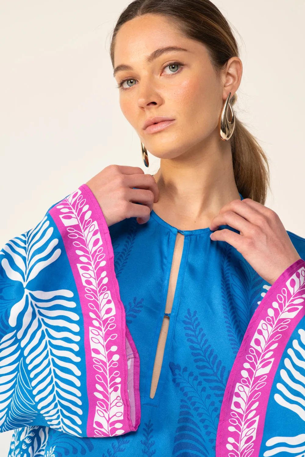 Mini Dress Gia - Blue Oolong sold by Poupette St Barth product image thumbnail 2