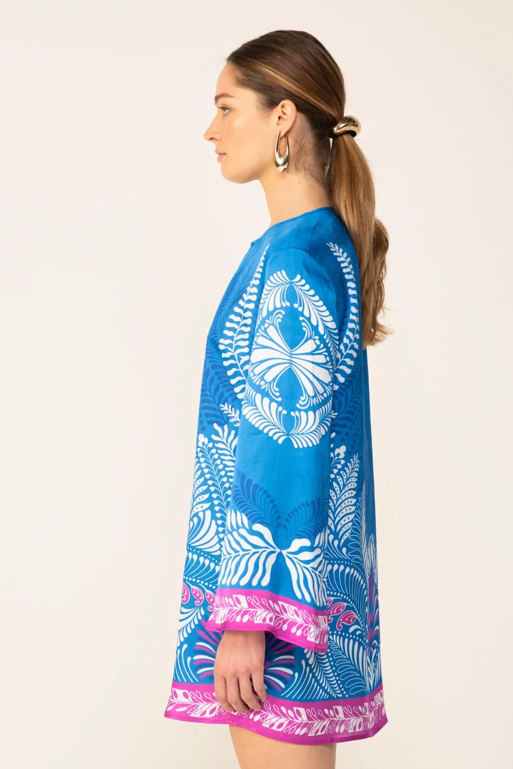 Mini Dress Gia - Blue Oolong sold by Poupette St Barth product image thumbnail 5