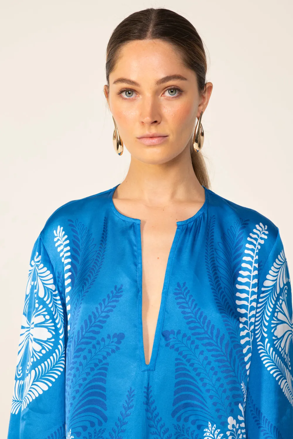 Mini Dress Gia - Blue Oolong sold by Poupette St Barth product image thumbnail 4