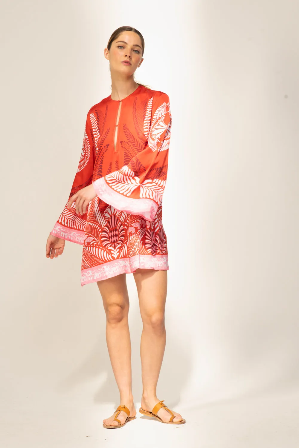Mini Dress Gia - Orange Oolong sold by Poupette St Barth