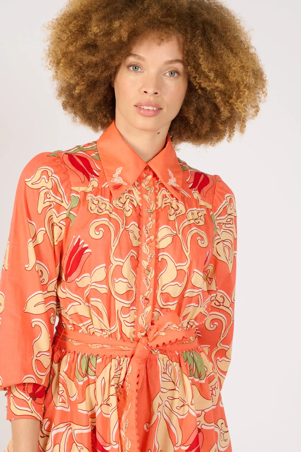 Mini Dress Conti - Orange Ritual sold by Poupette St Barth product image thumbnail 3