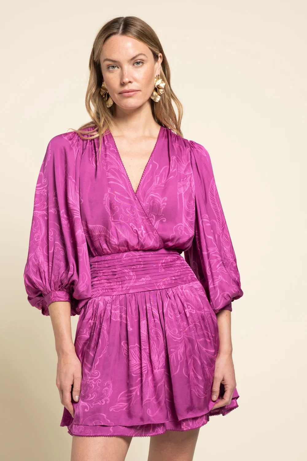 Mini Dress Colleen - Purple Reef sold by Poupette St Barth product image thumbnail 2