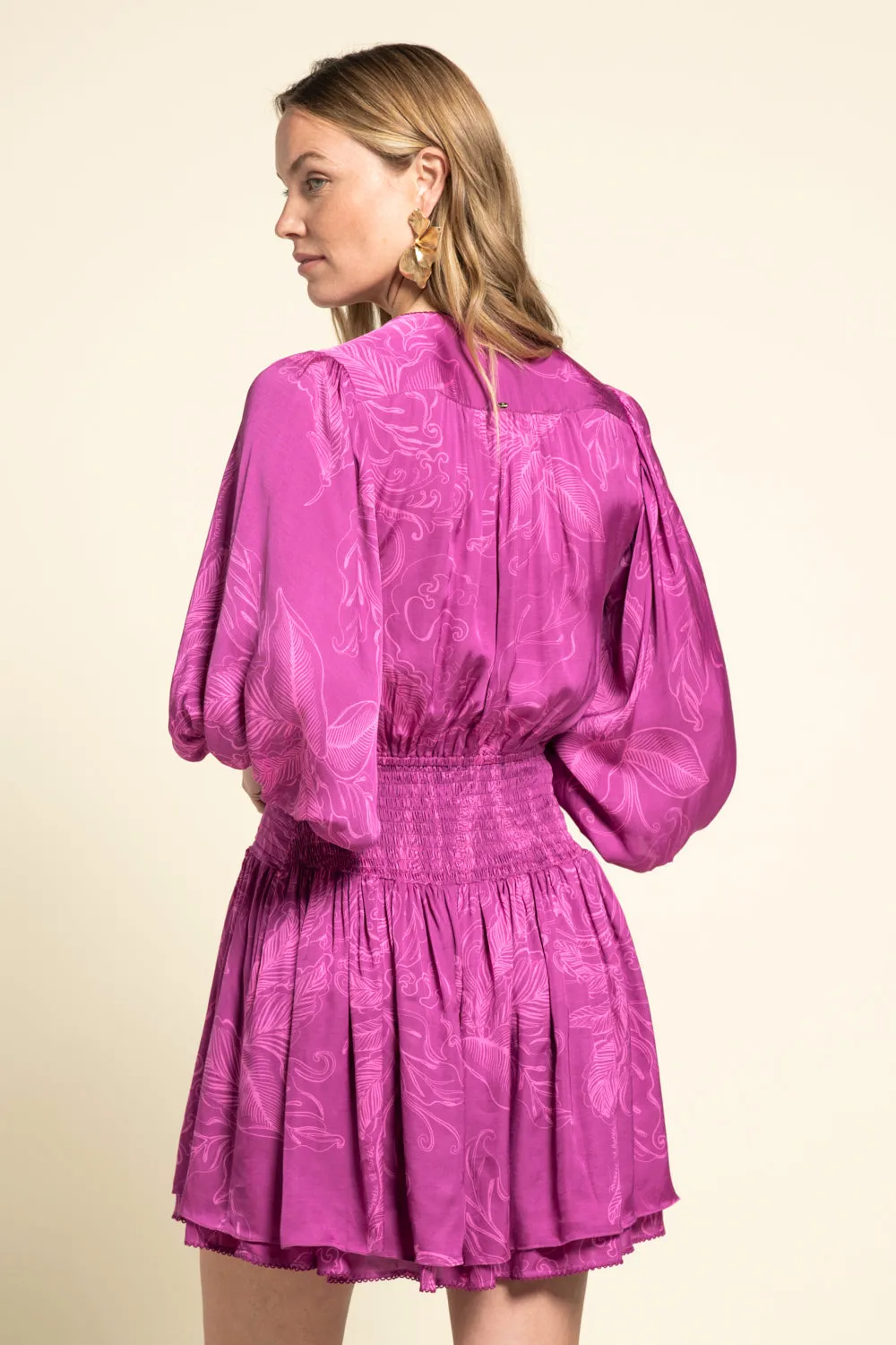 Mini Dress Colleen - Purple Reef sold by Poupette St Barth product image thumbnail 3