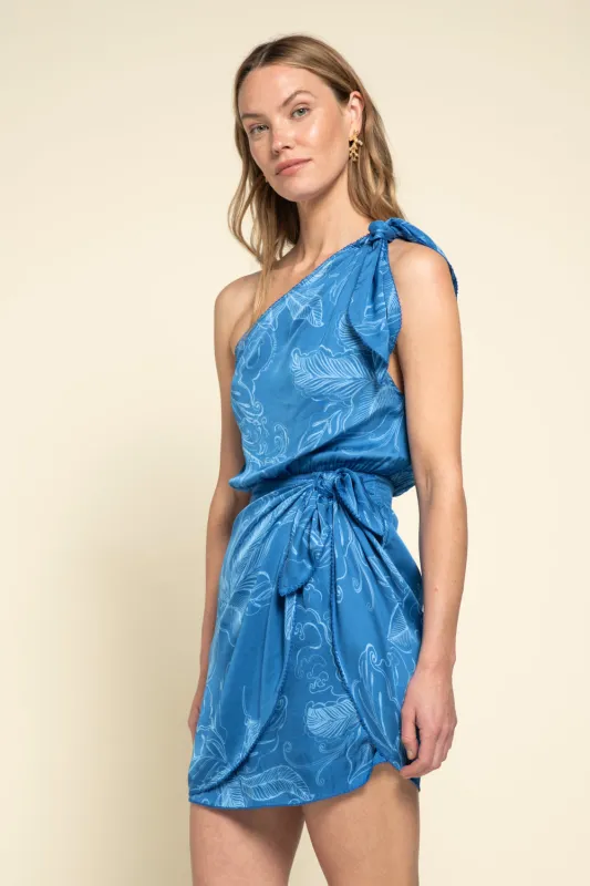Mini Dress Celie - Blue Reef sold by Poupette St Barth