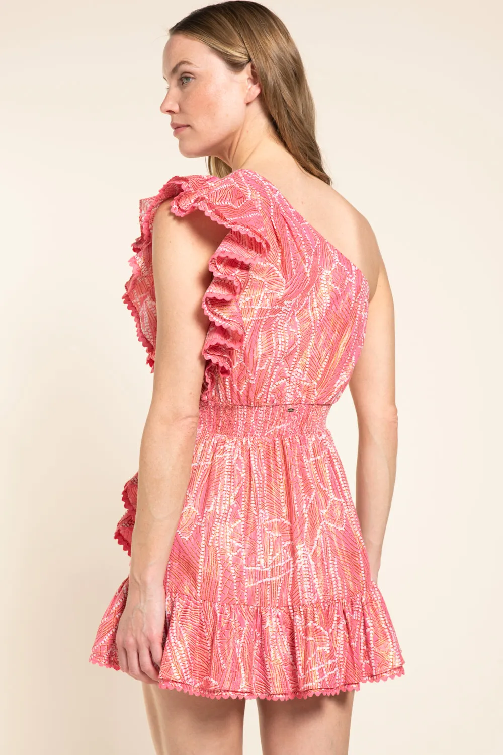 Mini Dress Corinne - Pink Akoya sold by Poupette St Barth product image thumbnail 4