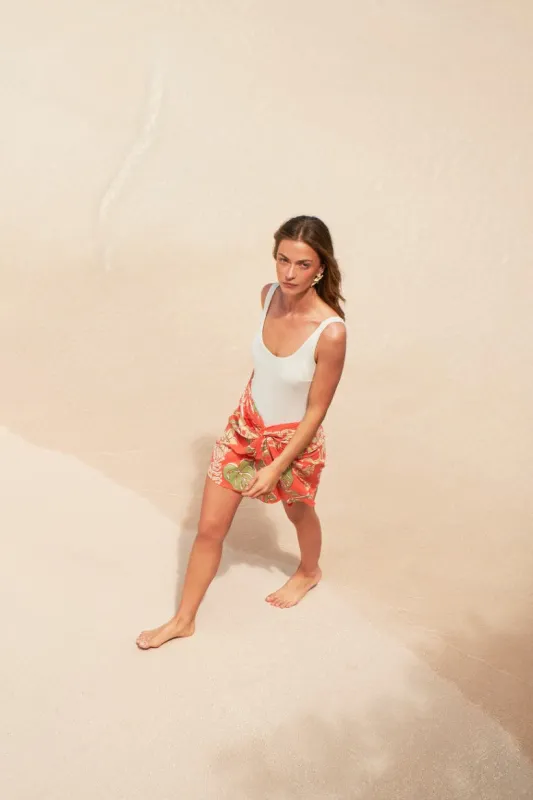 Mini Skirt Tilda - Orange Ritual sold by Poupette St Barth