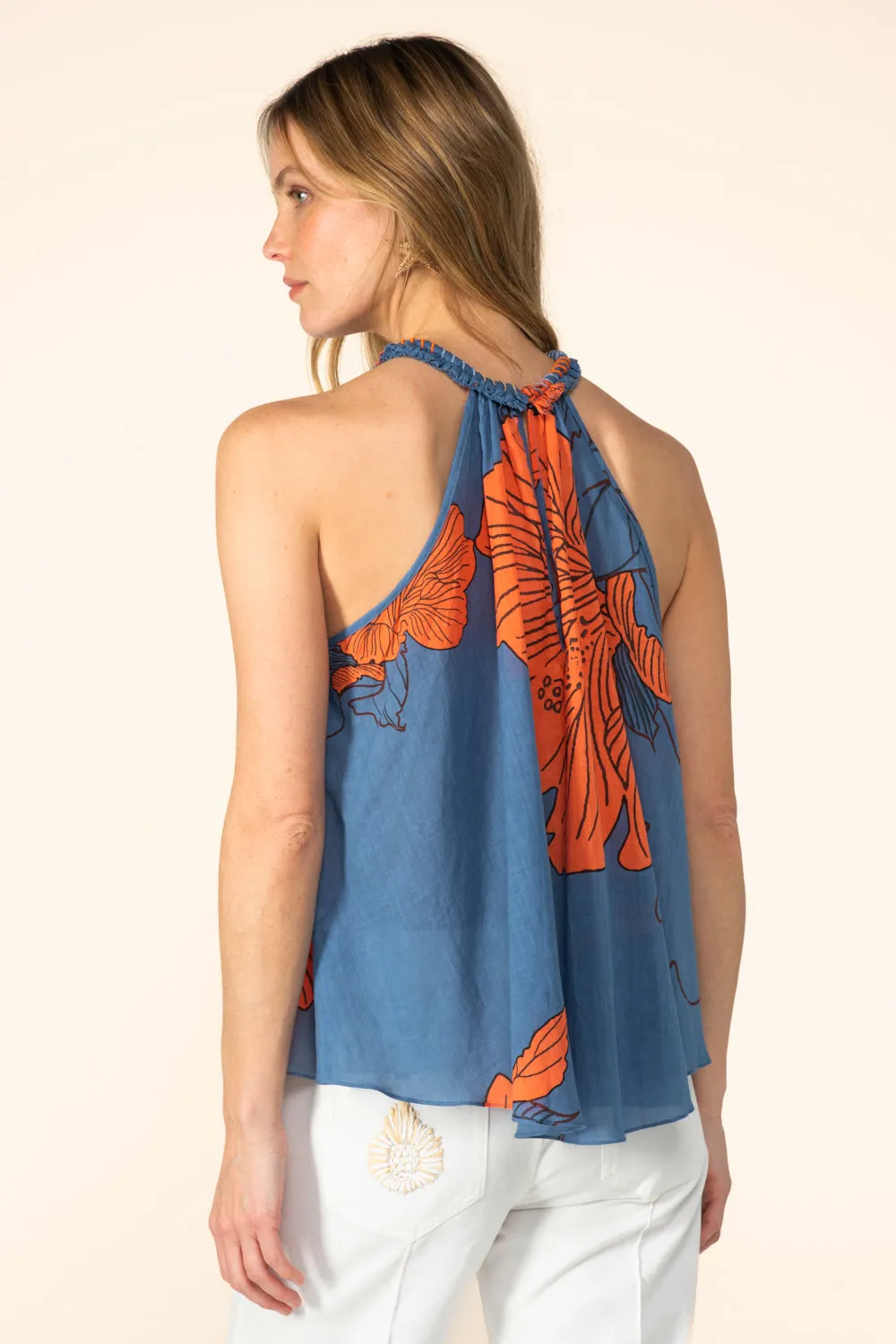 Top Cleo - Blue Hibiscus sold by Poupette St Barth product image thumbnail 5