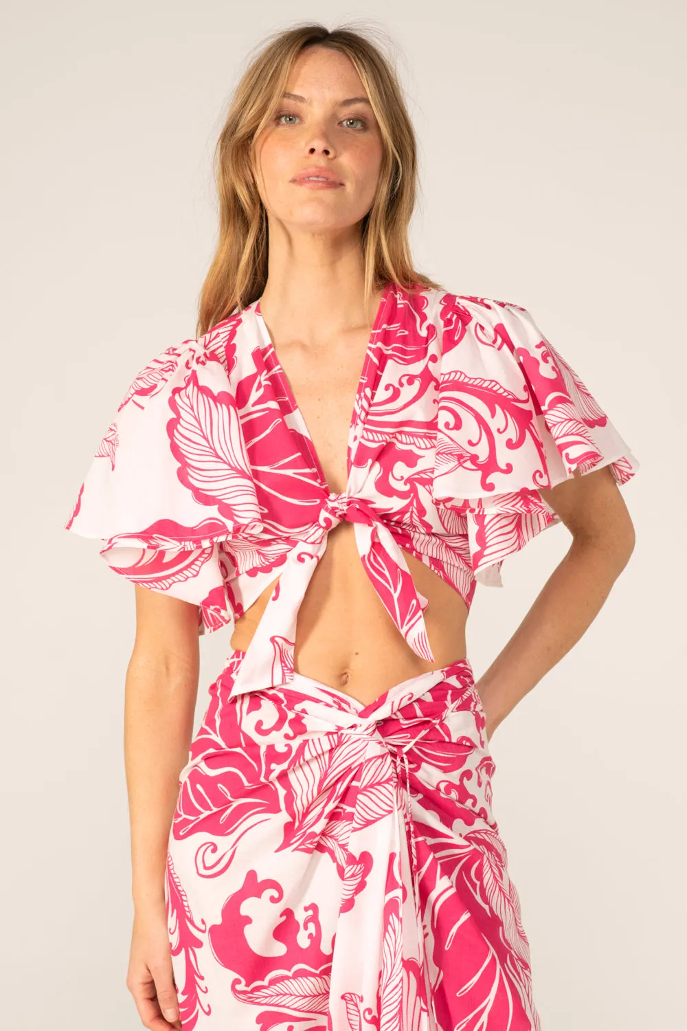 Top Rose - Pink Reef Wave sold by Poupette St Barth product image thumbnail 3