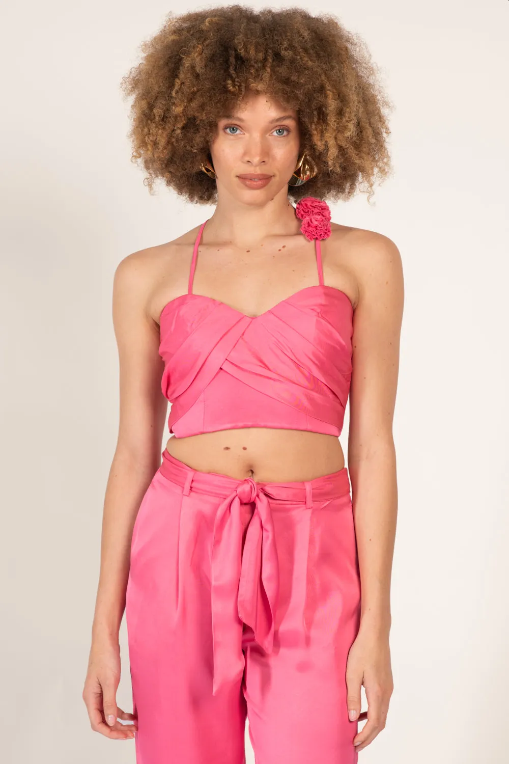 Top Palmire - Raspberry Sorbet sold by Poupette St Barth product image thumbnail 3