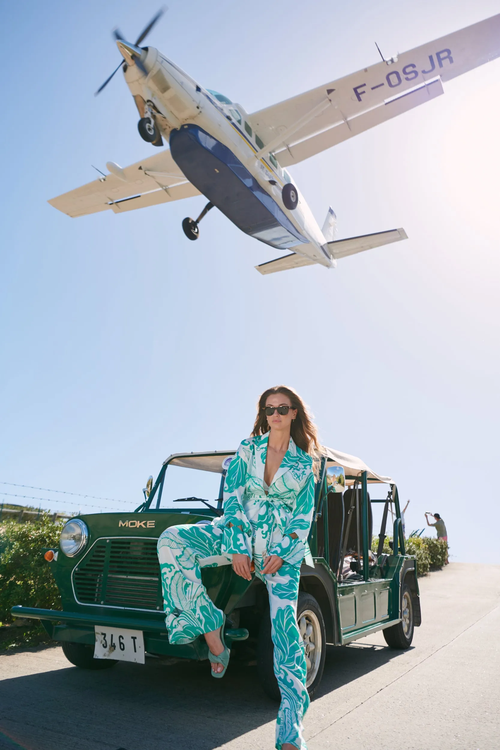 Pant Patti - Green Reef Wave sold by Poupette St Barth