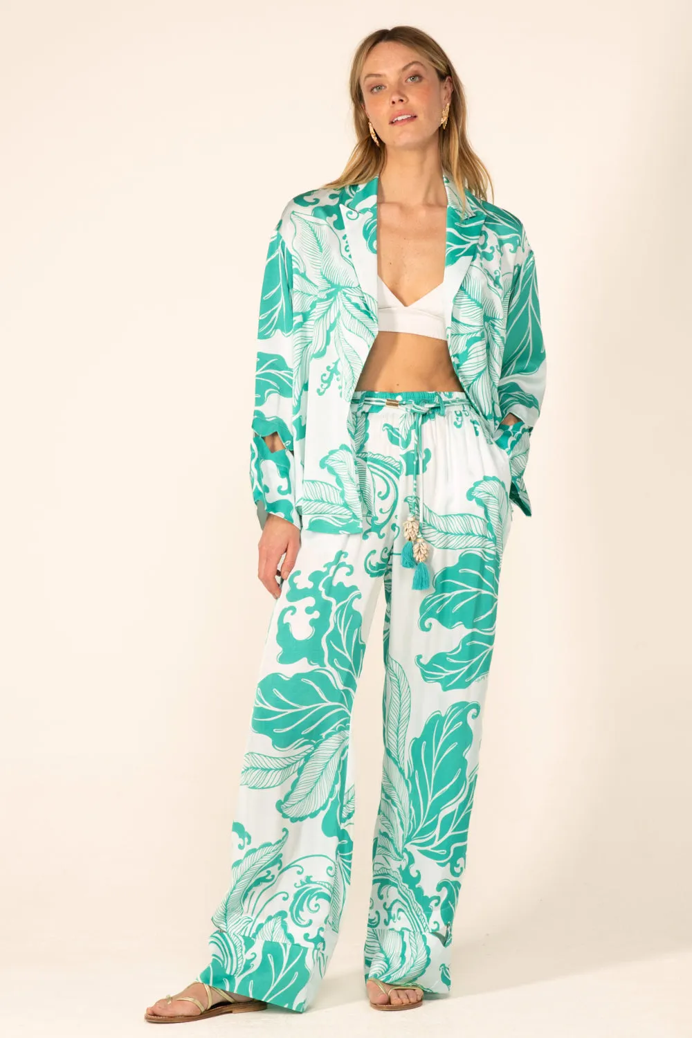 Pant Patti - Green Reef Wave sold by Poupette St Barth product image thumbnail 3