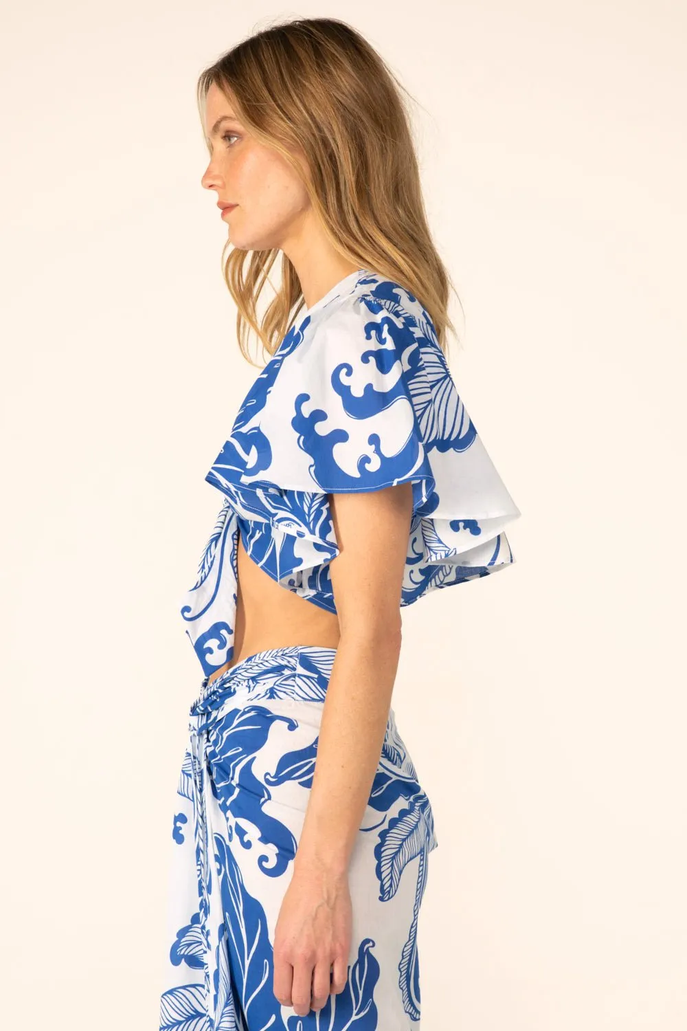 Top Rose - Blue Reef Wave sold by Poupette St Barth product image thumbnail 3