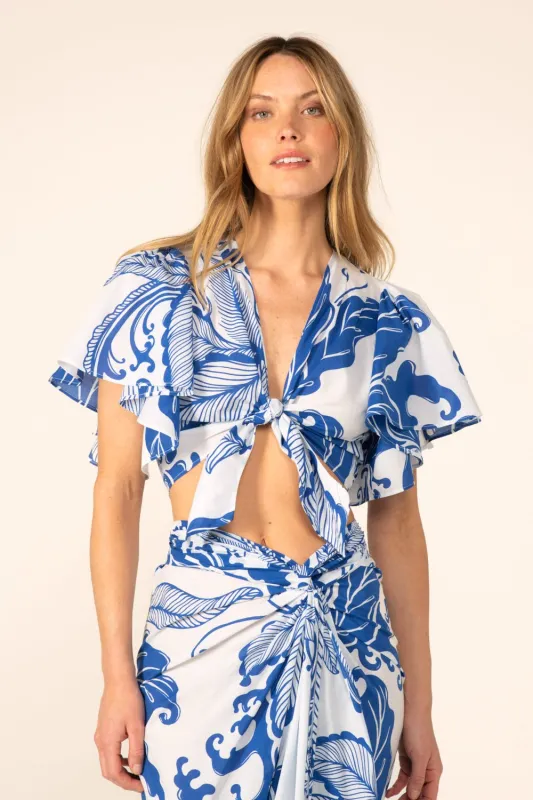 Top Rose - Blue Reef Wave sold by Poupette St Barth