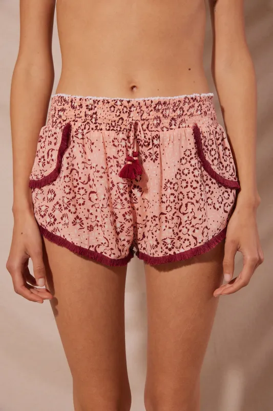 Boxer Lulu - Pink Biot sold by Poupette St Barth