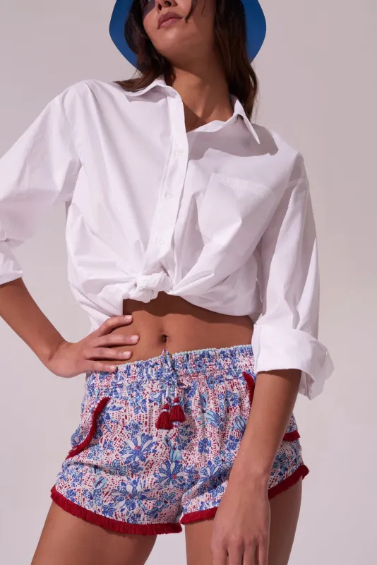 Boxer Lulu - Blue Cactus sold by Poupette St Barth