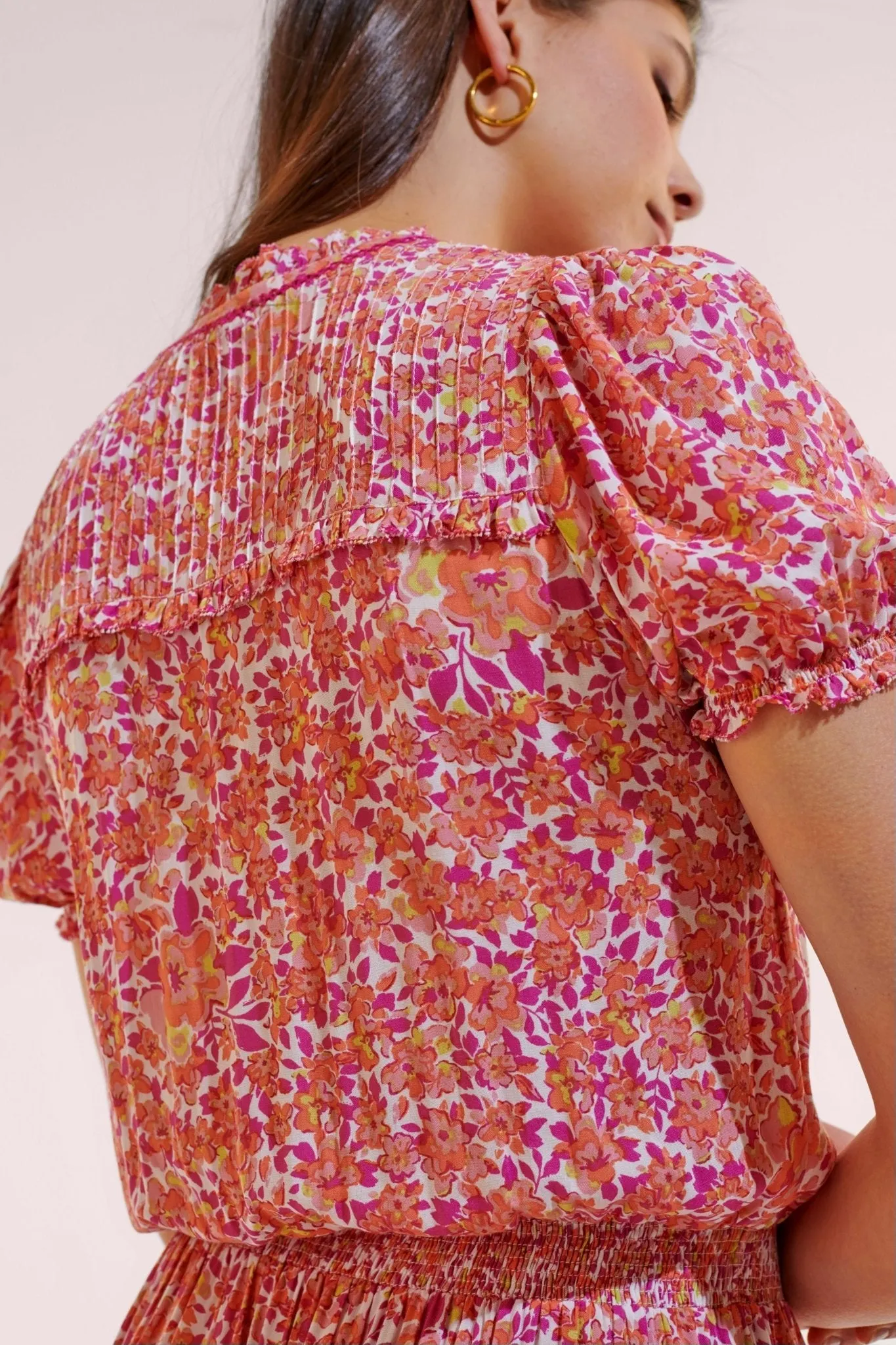 Mini Dress Bibi - Pink Net sold by Poupette St Barth product image thumbnail 3