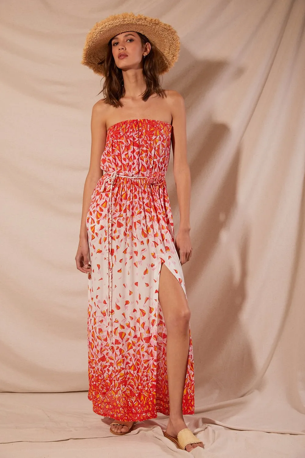 Long Dress Mara - Pink Petale sold by Poupette St Barth