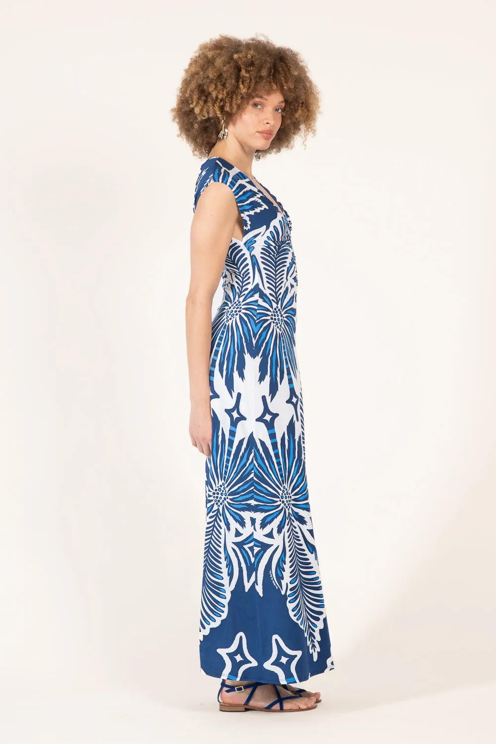 Long Dress Nova - Navy Cartagena sold by Poupette St Barth product image thumbnail 5