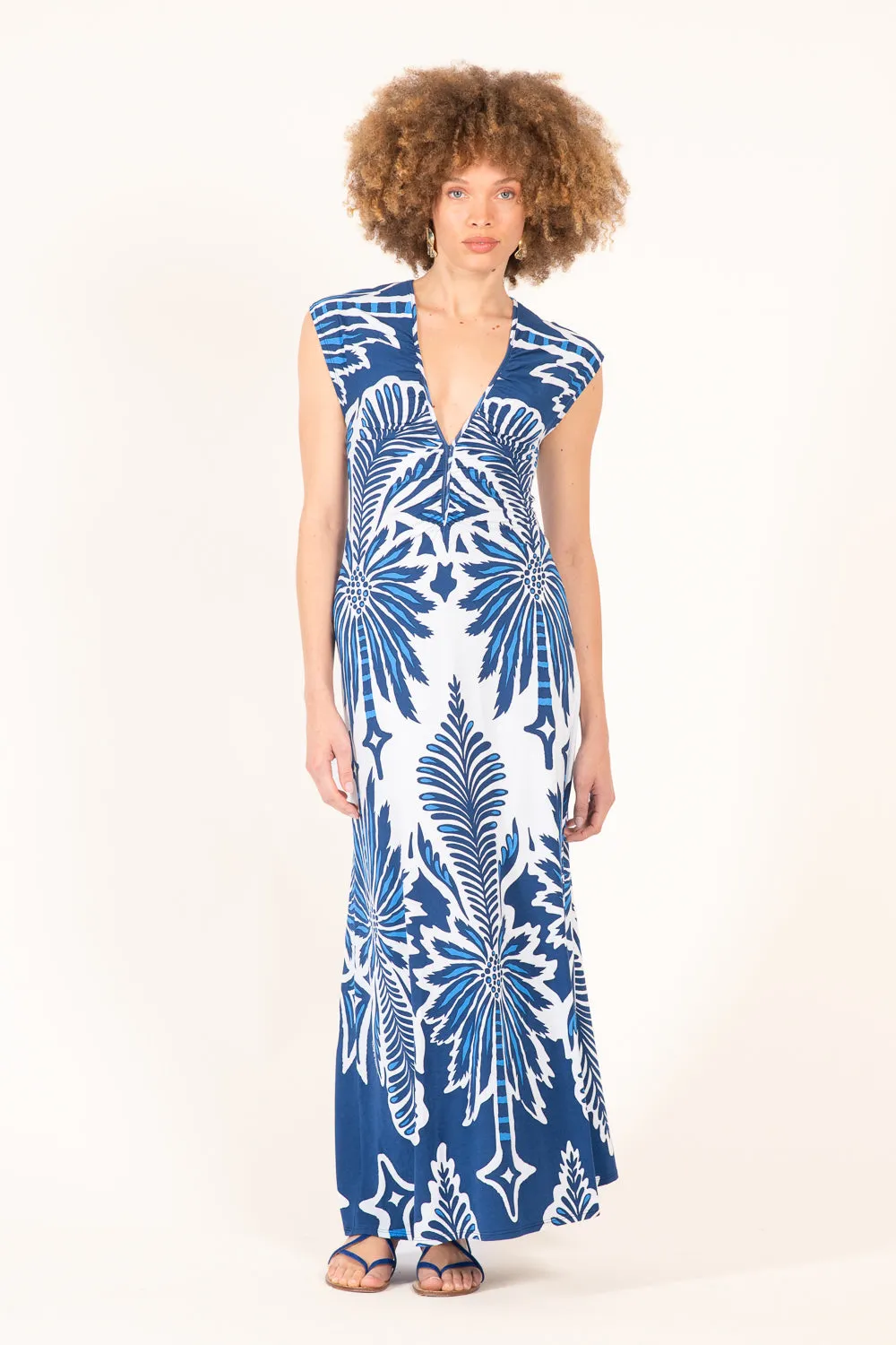 Long Dress Nova - Navy Cartagena sold by Poupette St Barth product image thumbnail 3