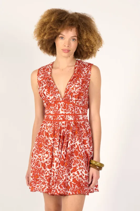 Mini Dress Ciao - Paprika Aquaflora sold by Poupette St Barth