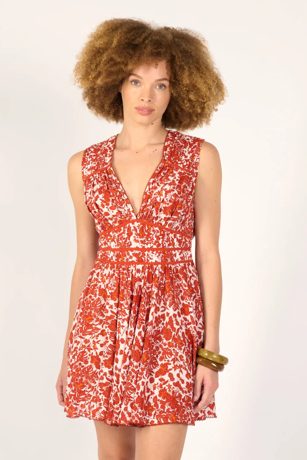 Mini Dress Ciao - Paprika Aquaflora sold by Poupette St Barth