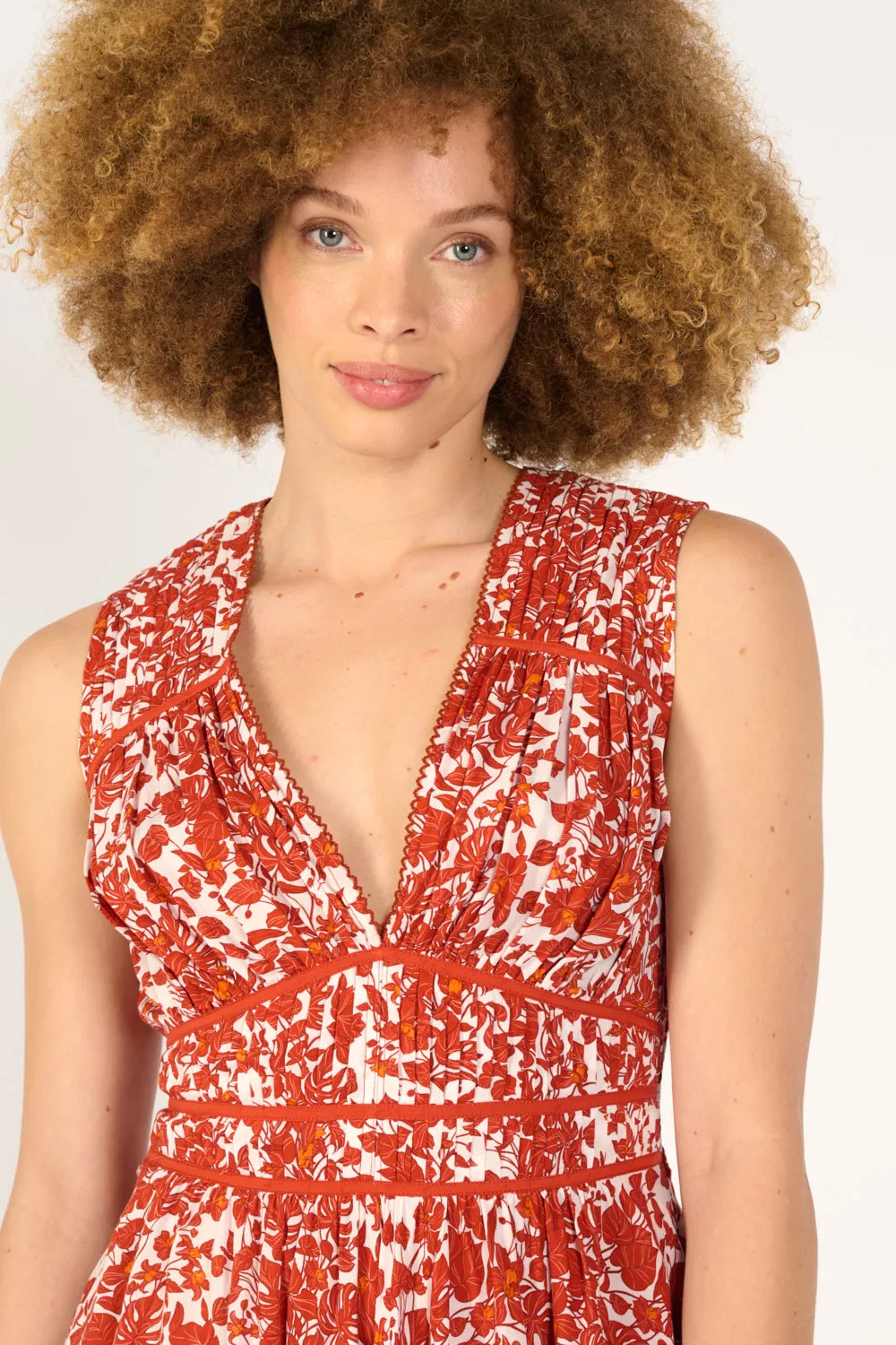 Mini Dress Ciao - Paprika Aquaflora sold by Poupette St Barth product image thumbnail 3