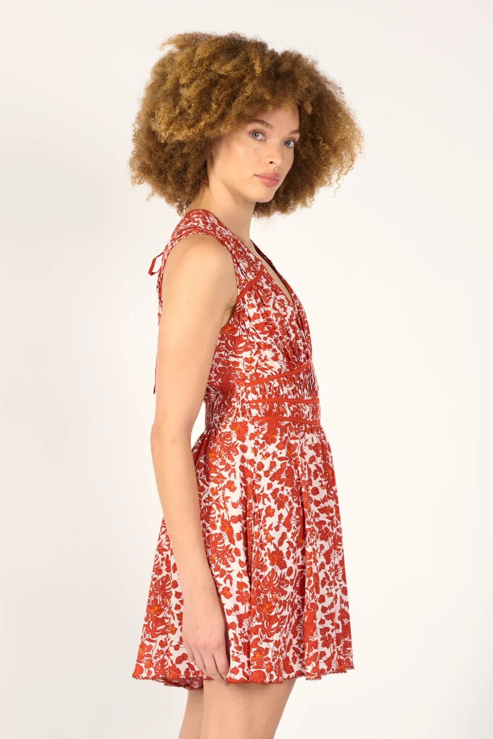 Mini Dress Ciao - Paprika Aquaflora sold by Poupette St Barth product image thumbnail 4