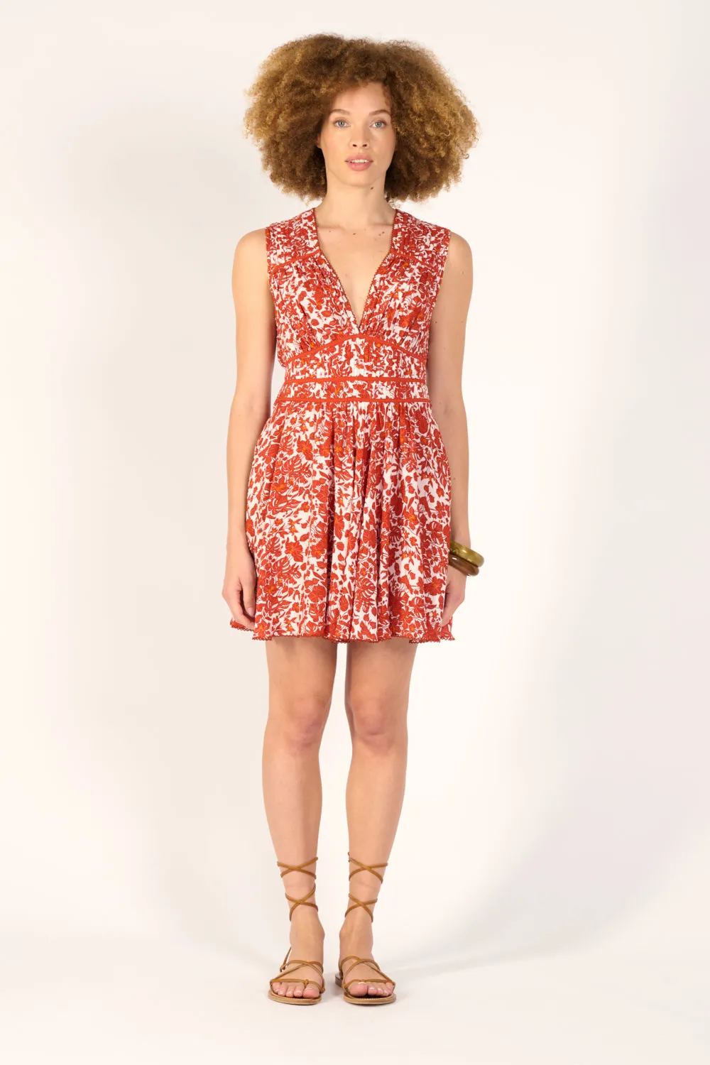 Mini Dress Ciao - Paprika Aquaflora sold by Poupette St Barth product image thumbnail 2