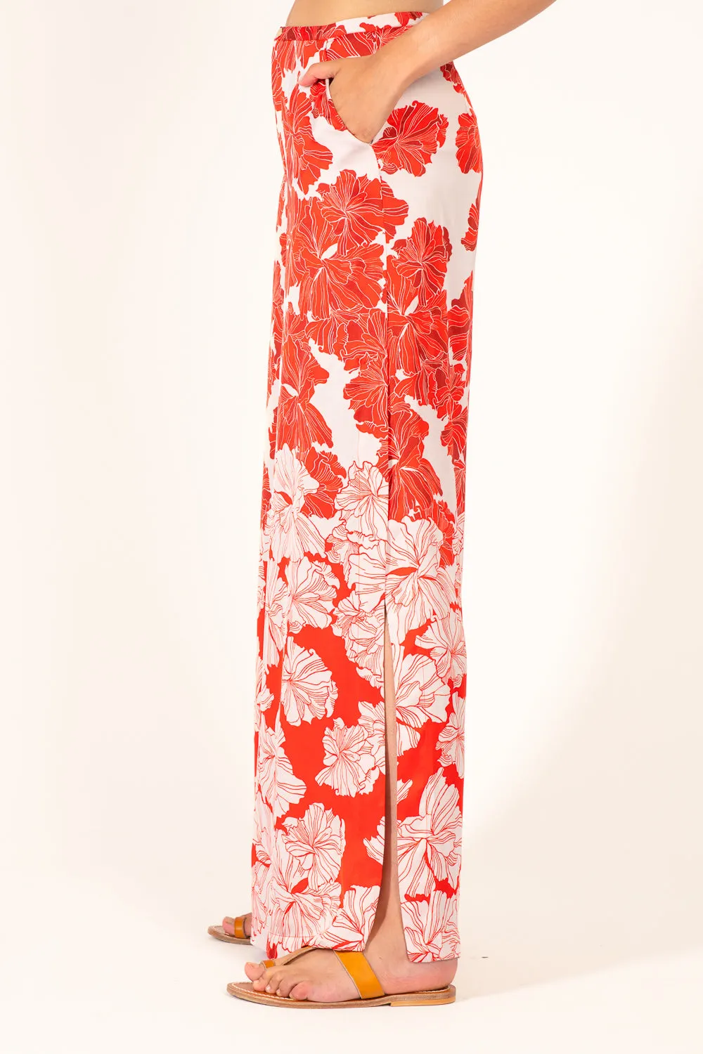 Pant Clea - Red Flower Bunch sold by Poupette St Barth product image thumbnail 5