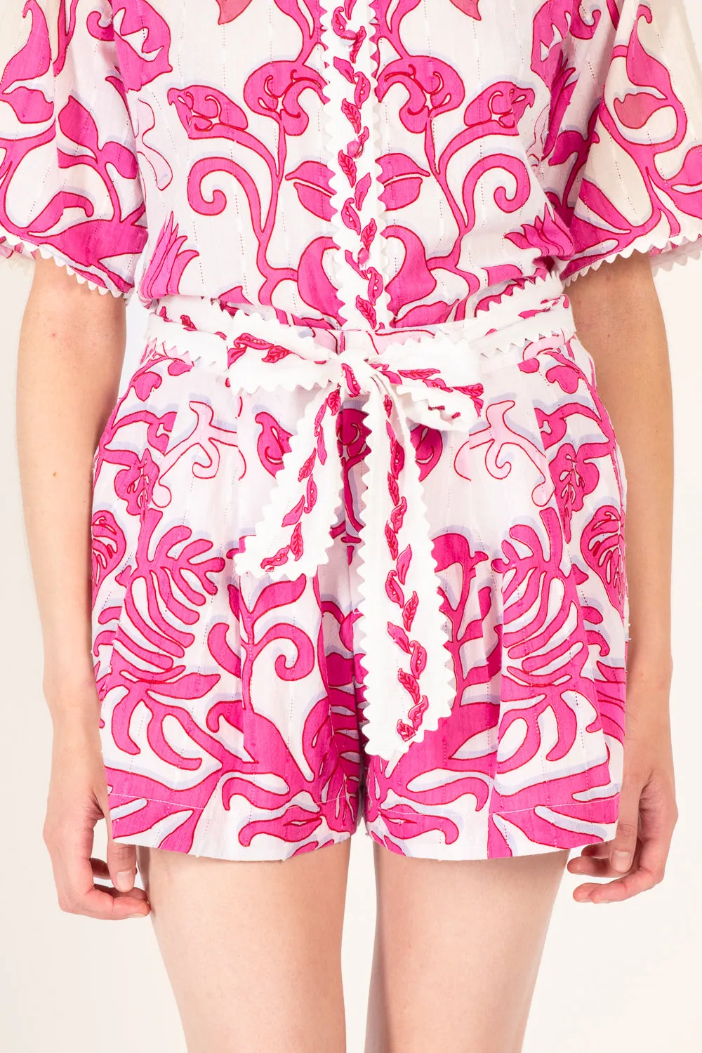 Short Chantal - White Pink Ritual sold by Poupette St Barth product image thumbnail 3