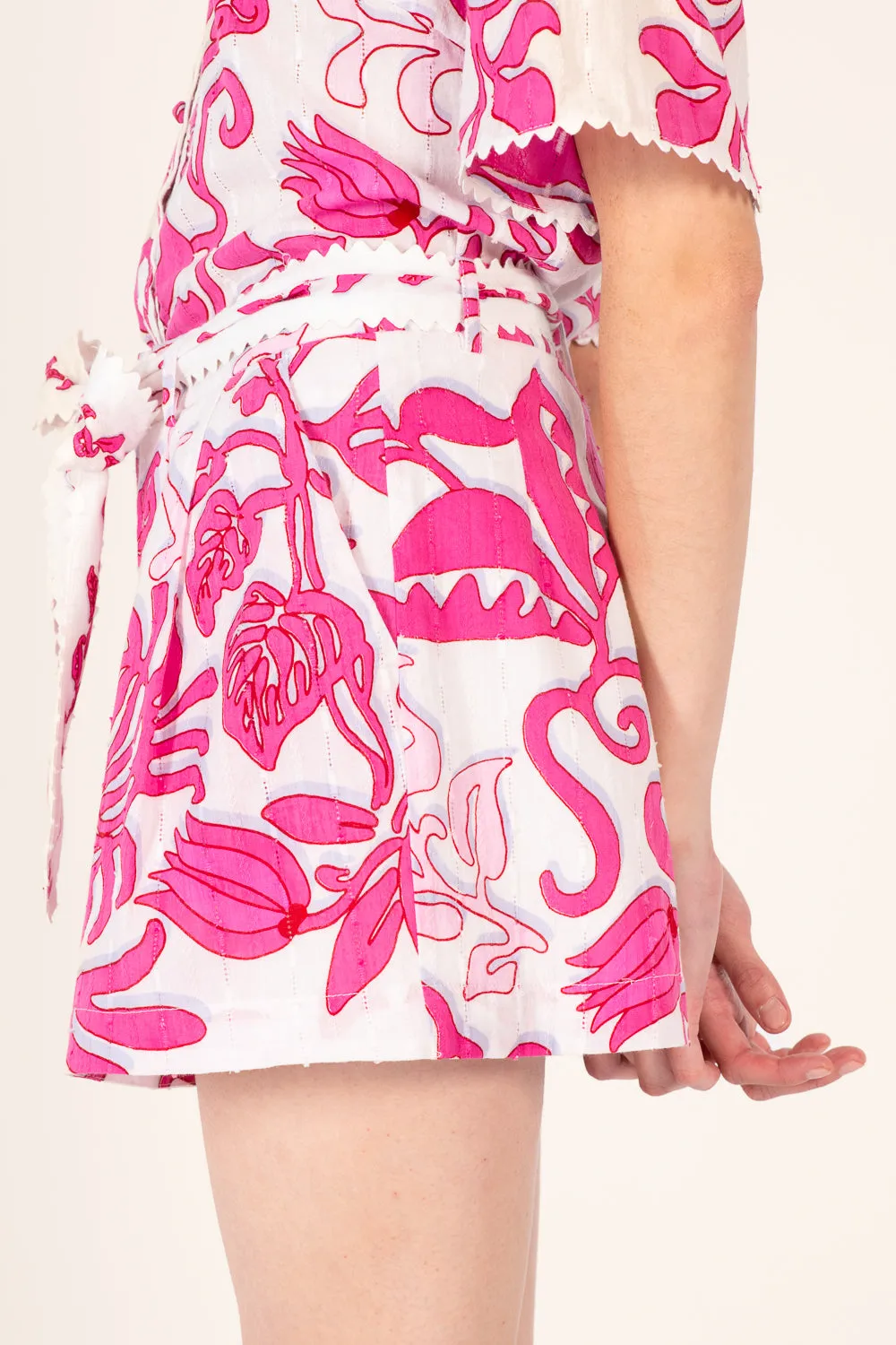 Short Chantal - White Pink Ritual sold by Poupette St Barth product image thumbnail 5