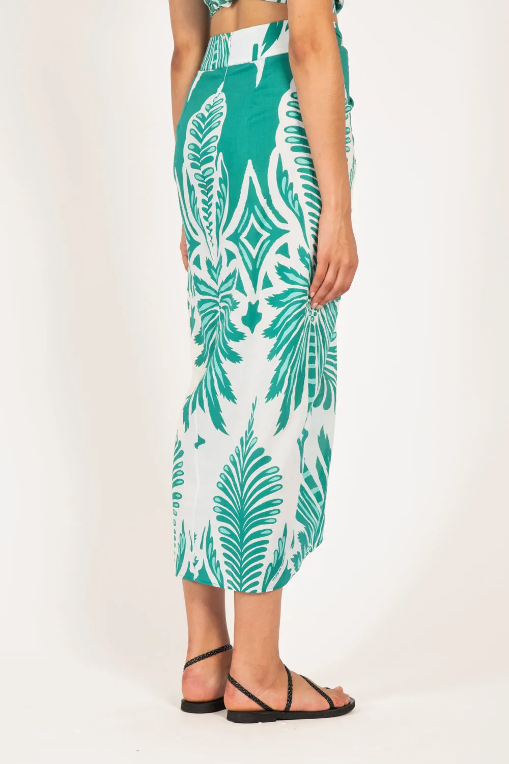 Long Skirt Uma - Mint Cartagena sold by Poupette St Barth product image thumbnail 5