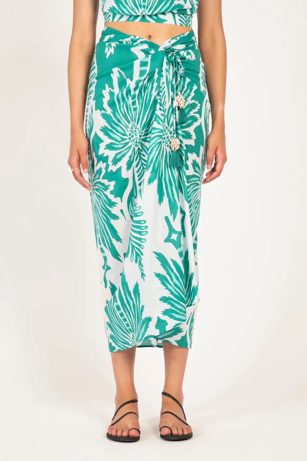 Long Skirt Uma - Mint Cartagena sold by Poupette St Barth product image thumbnail 4