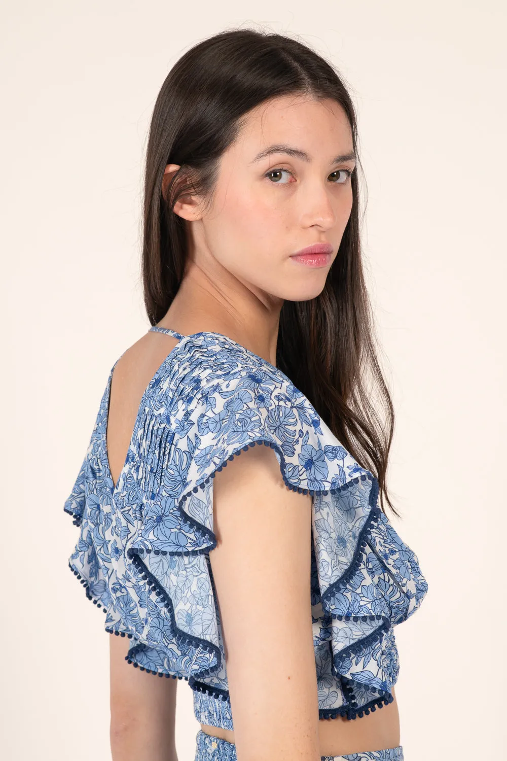 Top Pearl - Blue Aquaflora sold by Poupette St Barth product image thumbnail 5