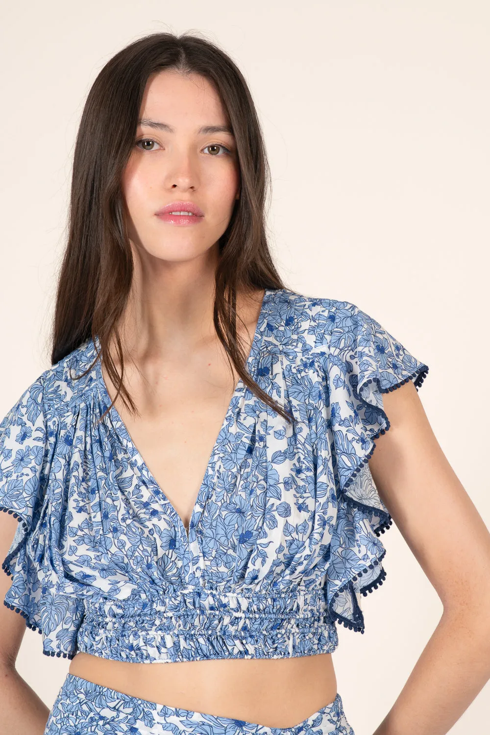 Top Pearl - Blue Aquaflora sold by Poupette St Barth product image thumbnail 2