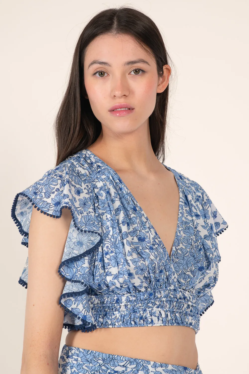 Top Pearl - Blue Aquaflora sold by Poupette St Barth product image thumbnail 3