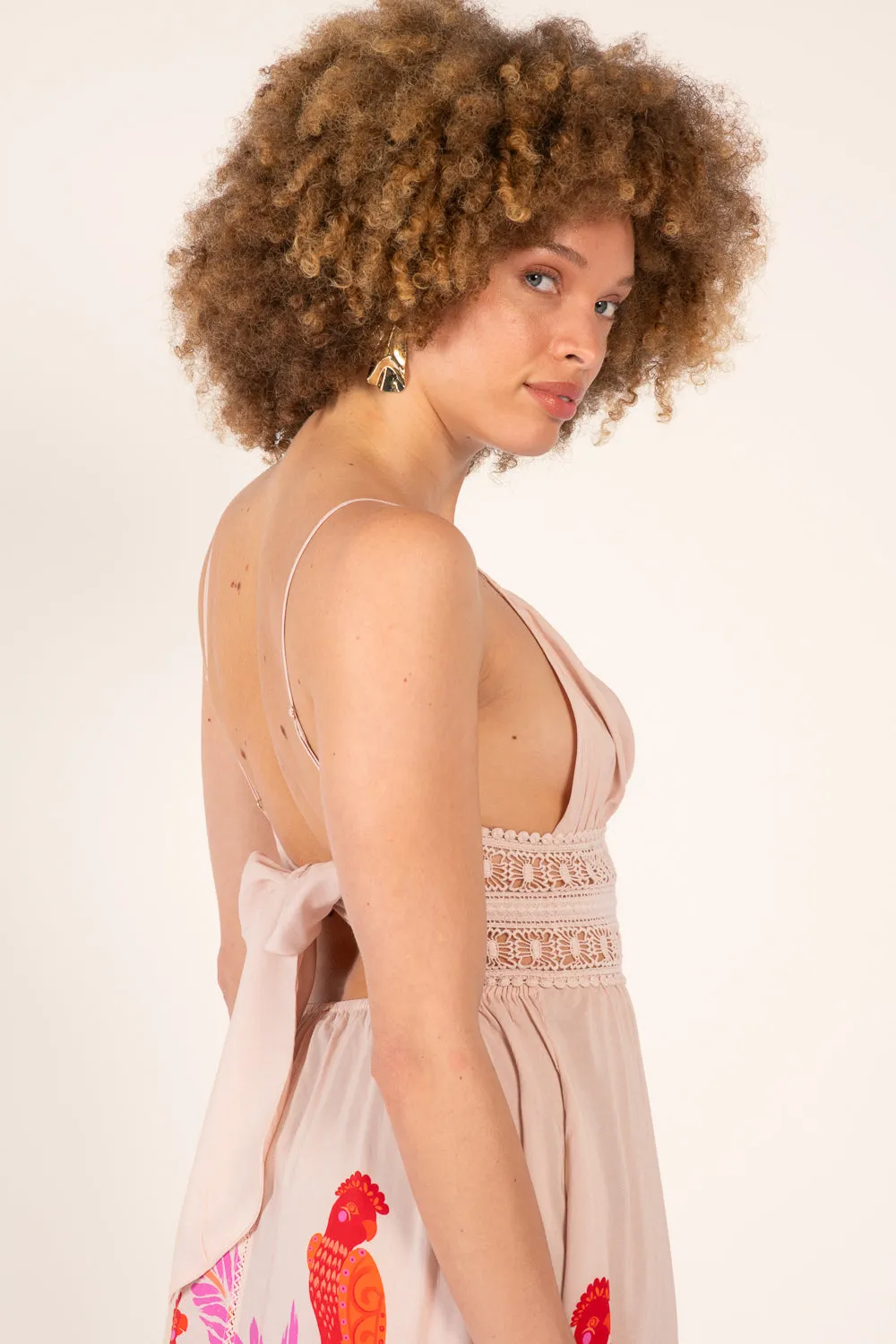 Long Dress Havana - Pink Palmrott sold by Poupette St Barth product image thumbnail 5