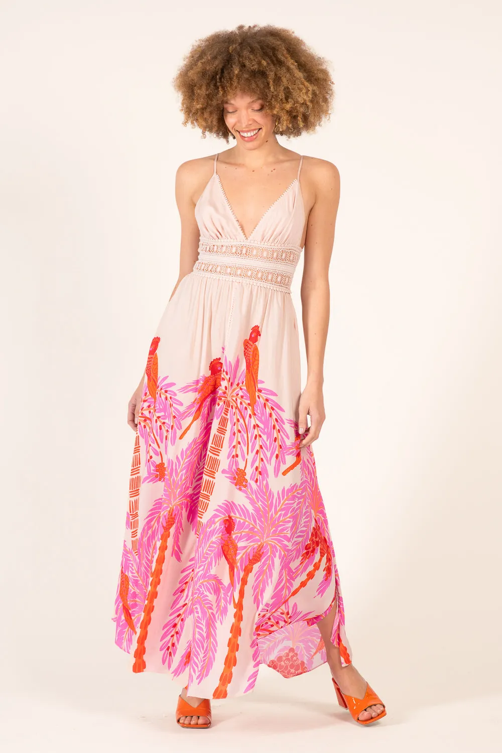 Long Dress Havana - Pink Palmrott sold by Poupette St Barth product image thumbnail 2