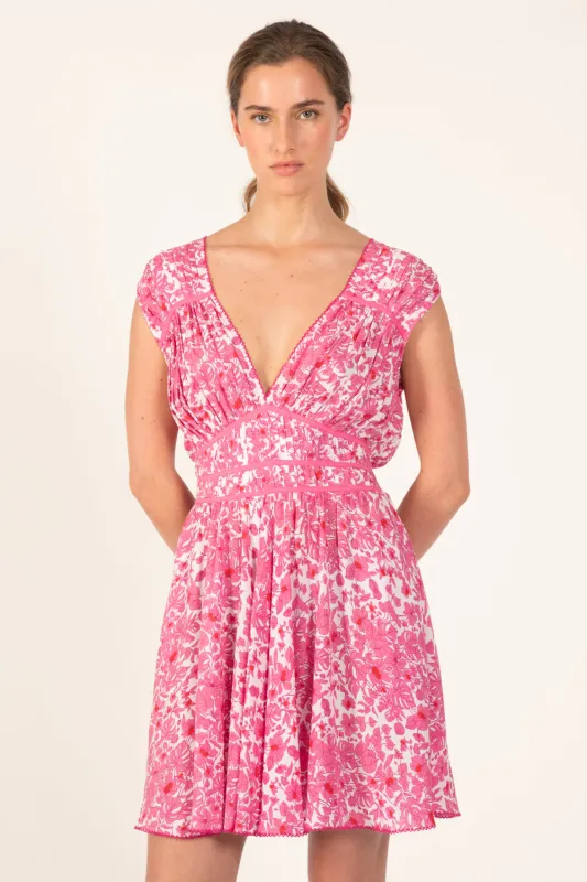 Mini Dress Ciao - Pink Aquaflora sold by Poupette St Barth