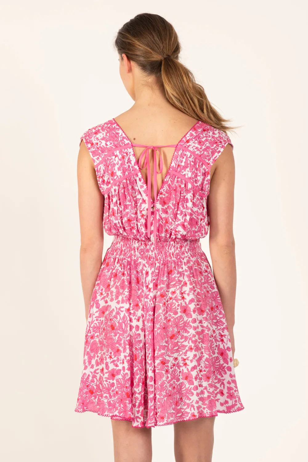 Mini Dress Ciao - Pink Aquaflora sold by Poupette St Barth product image thumbnail 5