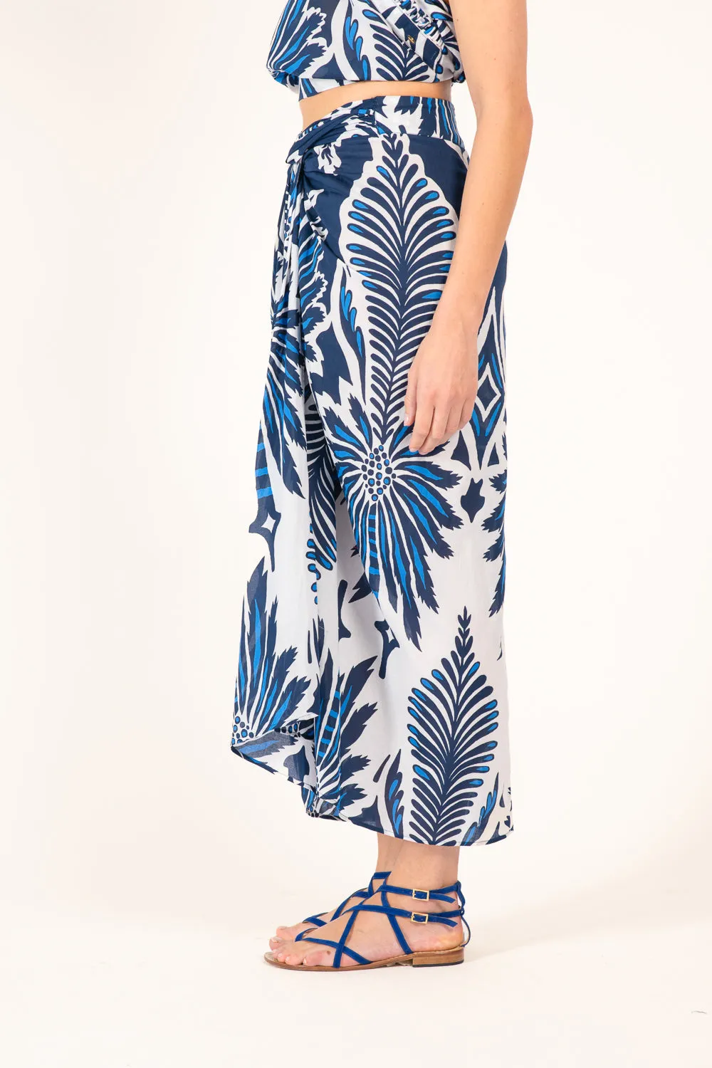 Long Skirt Uma - Navy Cartagena sold by Poupette St Barth product image thumbnail 5