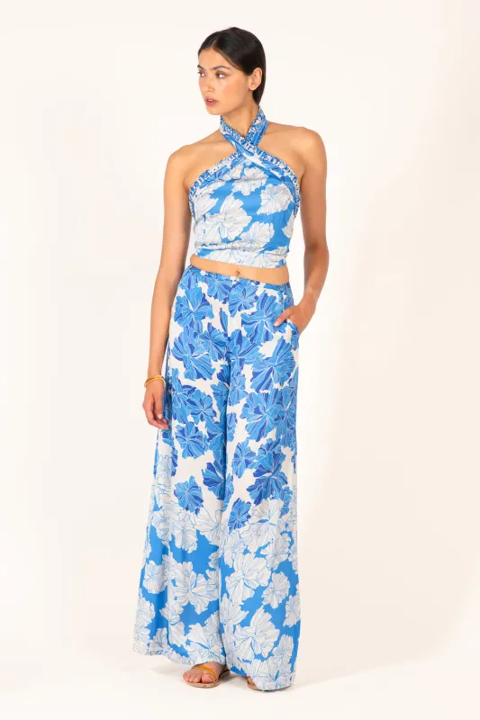 Top Suma - Blue Flower Bunch sold by Poupette St Barth