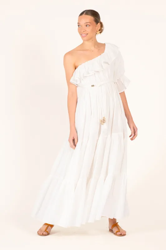Long Dress Jay - Natural White sold by Poupette St Barth