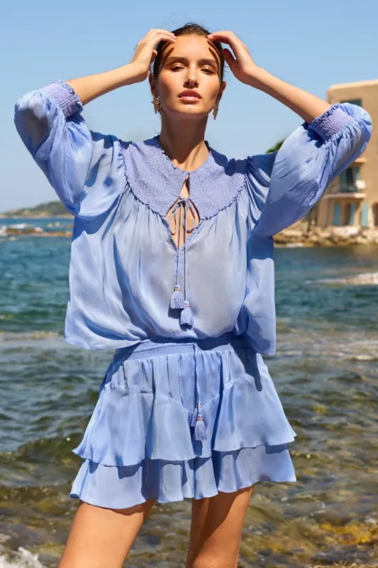 Blouse Ysee - Persian Blue sold by Poupette St Barth